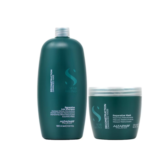 Alfaparf Milano Limited-Edition Semi di Lino Reconstruction Shampoo & Mask