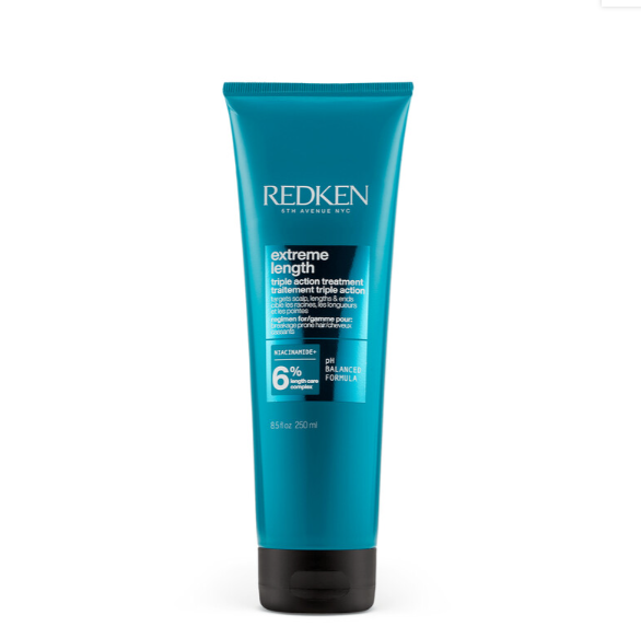 REDKEN Extreme Length Triple Action Treatment Mask 8.5 oz – Strengthening Hair Mask