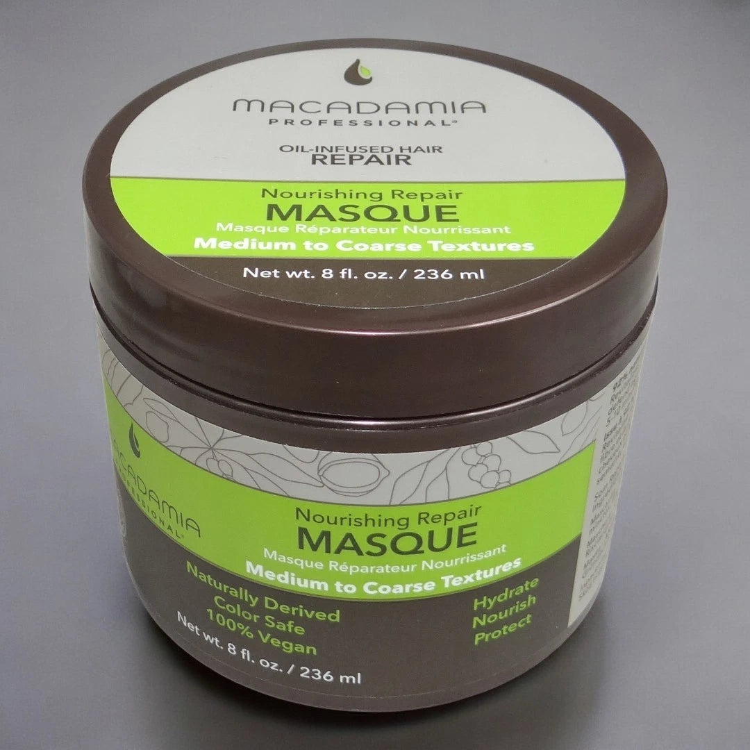 Macadamia Oil-Infused Hair Repair Nourishing Repair Masque ~ 8oz 236ml