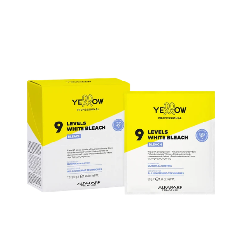 ALFAPARF MILANO Yellow Bleach 9 Levels – Sachets 50 g / 1.76 oz. (12 Units)